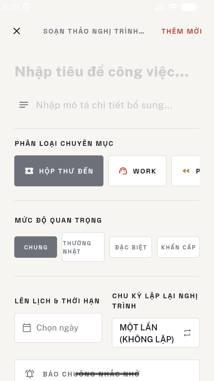 Quản lý thẻ cảm xúc